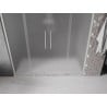 Mexen Velar L Duo portes de douche coulissantes 180 cm, givre, nickel brossé - 871-180-003-32-97