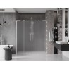 Mexen Velar L Duo sliding shower door 170 cm, frost, brushed nickel - 871-170-003-32-97