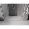 Mexen Velar L Duo sliding shower door 170 cm, frost, brushed nickel - 871-170-003-32-97