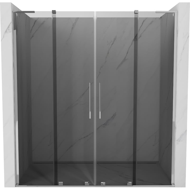 Mexen Velar L Duo lükandustega duššiuks 170 cm, grafiit, kroom - 871-170-003-42-01