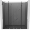 Mexen Velar L Duo schuifdouchedeur 170 cm, grafiet, chroom - 871-170-003-42-01
