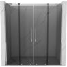 Mexen Velar L Duo sliding shower door 180 cm, graphite, chrome - 871-180-003-42-01