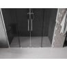 Mexen Velar L Duo sliding shower door 180 cm, graphite, chrome - 871-180-003-42-01
