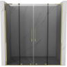 Mexen Velar L Duo portas de duche deslizantes 170 cm, grafite, dourado - 871-170-003-42-50