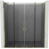 Mexen Velar L Duo Schiebetüren Dusch 170 cm, Grafit, Gold - 871-170-003-42-50