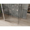 Mexen Omega-3S 3-seinaline dušinurk, lükand, 110 x 90 cm, läbipaistev, kroom - 825-110-090-01-00-3S
