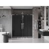 Mexen Velar L Duo drzwi prysznicowe rozsuwane 170 cm, grafit, białe - 871-170-003-42-20