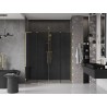 Mexen Velar L Duo lükand dušiuksed 200 cm, grafiit, kuldne - 871-200-003-42-50