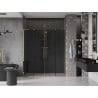Mexen Velar L Duo 170 cm sliding shower doors, graphite, gold - 871-170-003-42-50