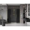 Mexen Velar L Duo drzwi prysznicowe rozsuwane 200 cm, grafit, złote - 871-200-003-42-50