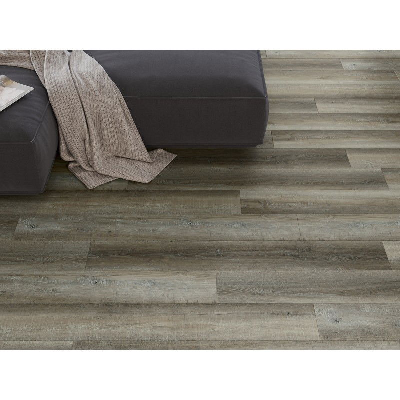 Mexen Aspen échantillon de panneaux vinyles SPC 6,5 mm, sous-couche IXPE 1,5 mm, 4 V-Fuge, Chêne - F1012-S