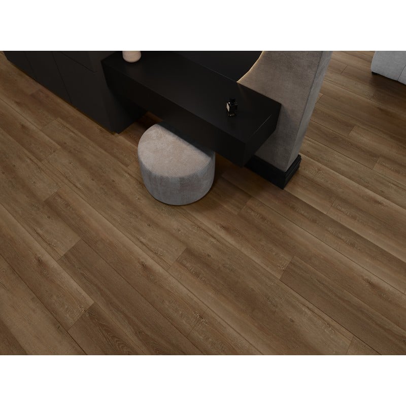 Mexen Queen Creek Probe von SPC-Vinylpaneelen 6,5 mm, IXPE-Unterlage 1,5 mm, 4 V-Fuge, Eiche - F1013-S