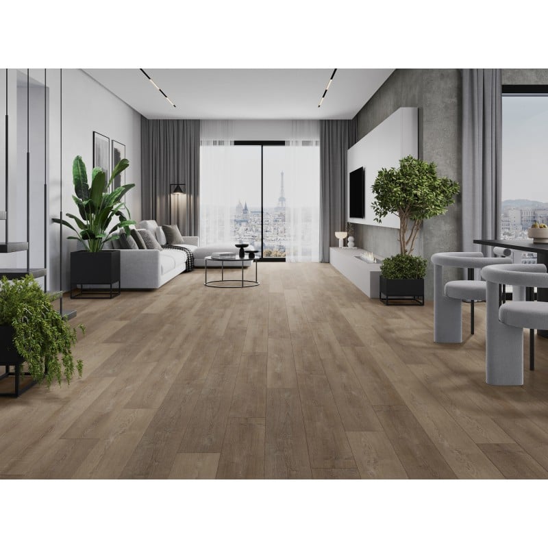 Mexen Windsor Muster der Vinylpaneele SPC 6,5 mm, IXPE-Unterlage 1,5 mm, 4 V-Fuge, Eiche - F1016-S