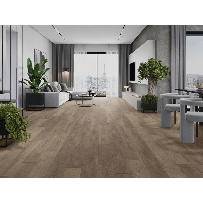 Mexen Windsor sample of vinyl panels 1240 x 182 mm SPC 6.5 mm, IXPE underlay 1.5 mm, 4 V-Groove, Oak - F1016-S