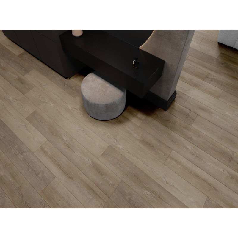 Mexen Windsor échantillon de panneaux vinyles 1240 x 182 mm SPC 6,5 mm, sous-couche IXPE 1,5 mm, 4 V-Fuge, Chêne - F1016-S