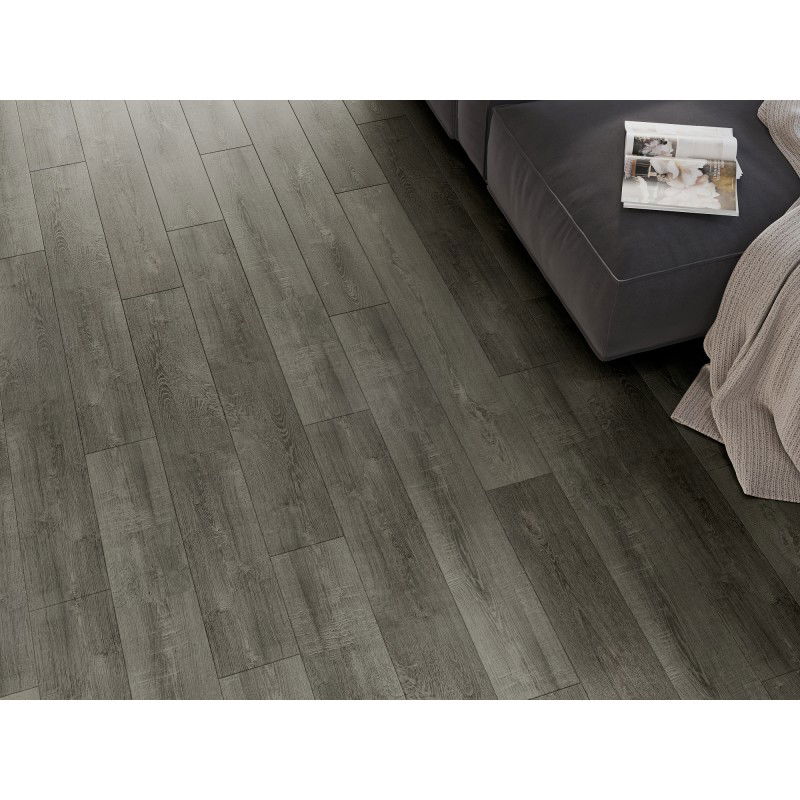 Mexen New Albany muestra de paneles de vinilo 1240 x 182 mm SPC 6,5 mm, base IXPE 1,5 mm, 4 V-Fuga, Roble - F1017-S