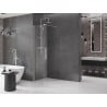 Mexen Velar ścianka prysznicowa rozsuwana Walk-in 85 x 200 cm, transparent 8 mm, nikiel szczotkowany - 871-085-000-03-97