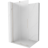 Mexen Velar Walk-In Duschwand Schiebbar 70 x 200 cm, Matt 8 mm, Gebürsteter Nickel - 871-070-000-33-97