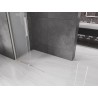 Mexen Velar drsna tuš kabina Walk-in 85 x 200 cm, zmrzal 8 mm, brušeni nikel - 871-085-000-33-97