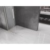 Mexen Velar sliding shower wall Walk-in 120 x 200 cm, frosted 8 mm, brushed nickel - 871-120-000-33-97