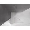 Mexen Velar sliding shower wall Walk-in 85 x 200 cm, frost 8 mm, brushed nickel - 871-085-000-33-97