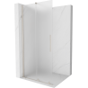 Mexen Velar ścianka prysznicowa rozsuwana Walk-in 100 x 200 cm, szron 8 mm, nikiel szczotkowany - 871-100-000-33-97