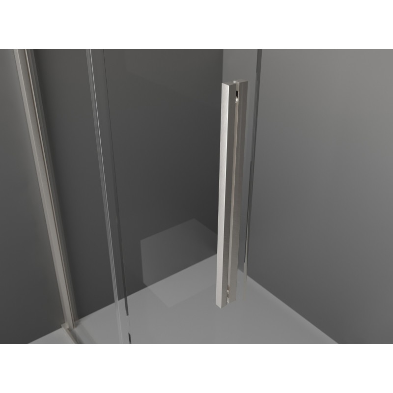 Mexen Velar lükand dušisein Walk-in 90 x 200 cm, matt 8 mm, harjatud nikkel - 871-090-000-33-97