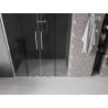 Mexen Velar Duo drzwi prysznicowe rozsuwane 140 cm, grafit, chrom - 871-140-000-42-01