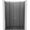 Mexen Velar Duo klizna vrata za tuš 160 cm, grafit, krom - 871-160-000-42-01