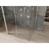 Mexen Omega-3S cabine de douche 3 parois, coulissante 100 x 80 cm, transparent, chrome - 825-100-080-01-00-3S