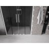 Mexen Velar Duo sliding shower door 160 cm, graphite, white - 871-160-000-42-20
