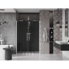 Mexen Velar Duo porte de douche coulissante 150 cm, graphite, blanc - 871-150-000-42-20