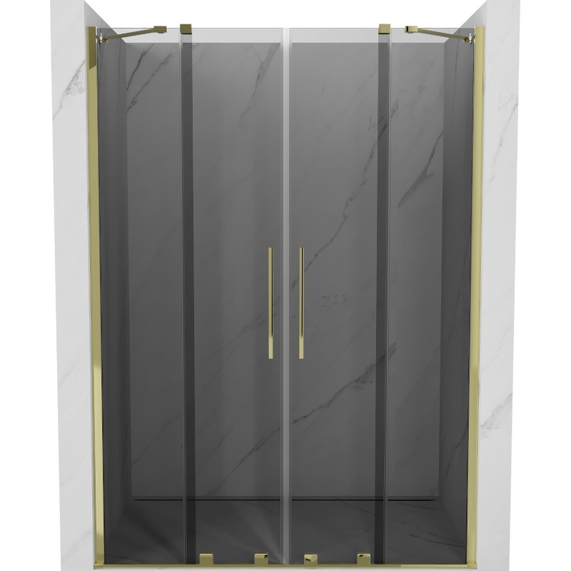 Mexen Velar Duo lükanddushuks 160 cm, grafiit, kuldne - 871-160-000-42-50