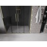Mexen Velar Duo lükanddushuks 160 cm, grafiit, kuldne - 871-160-000-42-50