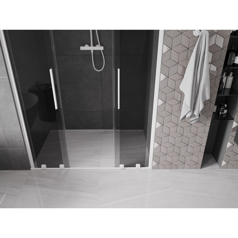 Mexen Velar Duo lükanddushuks 160 cm, grafiit, valge - 871-160-000-42-20
