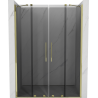 Mexen Velar Duo sliding shower doors 150 cm, graphite, gold - 871-150-000-42-50