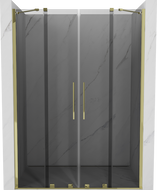 Mexen Velar Duo porta doccia scorrevole 150 cm, grafite, oro - 871-150-000-42-50