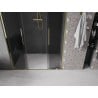 Mexen Velar Duo drzwi prysznicowe rozsuwane 140 cm, grafit, złote - 871-140-000-42-50