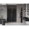 Mexen Velar Duo sliding shower doors 150 cm, graphite, gold - 871-150-000-42-50