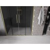Mexen Velar Duo lükanduksed duššile 140 cm, grafiit, kuldne harjatud - 871-140-000-42-55