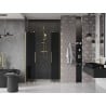Mexen Velar Duo drzwi prysznicowe rozsuwane 140 cm, grafit, złote szczotkowane - 871-140-000-42-55