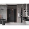 Mexen Velar Duo drzwi prysznicowe rozsuwane 140 cm, grafit, różowe złoto - 871-140-000-42-60