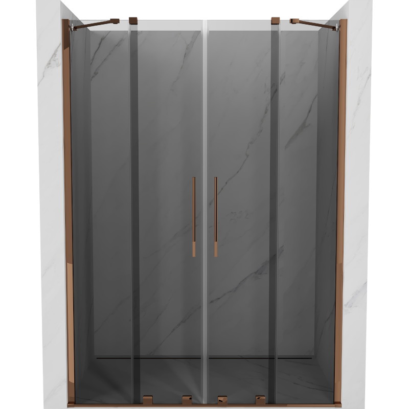 Mexen Velar Duo lükanddush 150 cm, grafiit, roosa kuld - 871-150-000-42-60