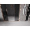 Mexen Velar Duo 160 cm Sliding Shower Door, Graphite, Brushed Copper - 871-160-000-42-65