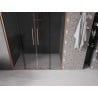 Mexen Velar Duo sliding shower doors 150 cm, graphite, brushed copper - 871-150-000-42-65
