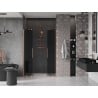 Mexen Velar Duo sliding shower doors 140 cm, graphite, brushed copper - 871-140-000-42-65