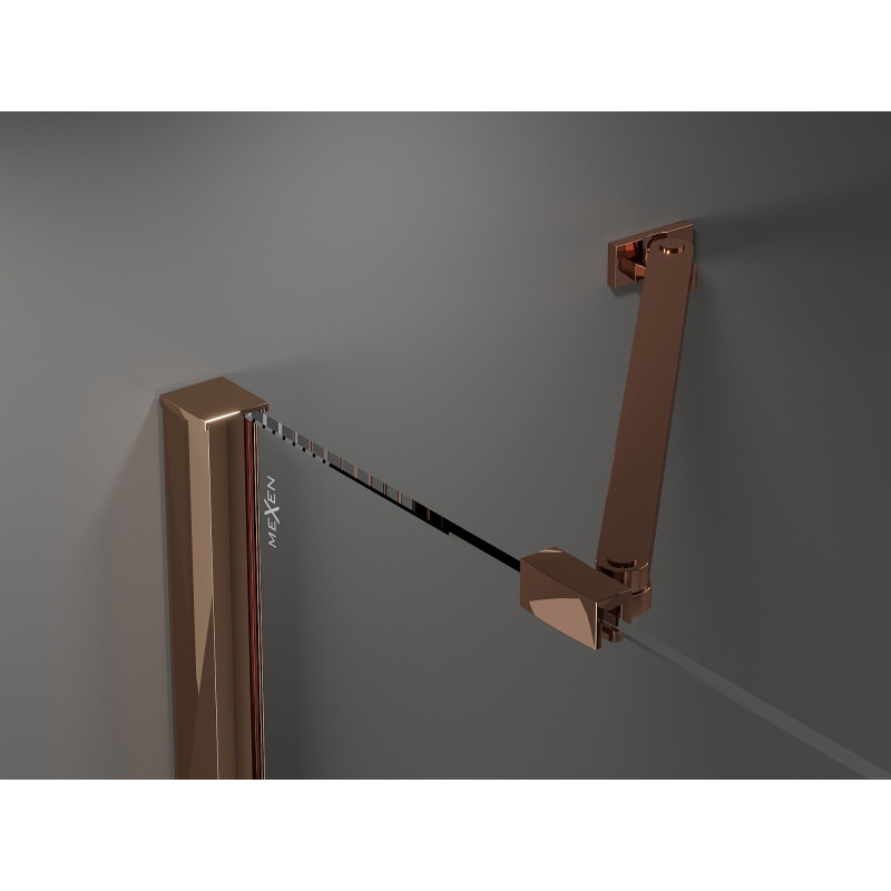Mexen Velar Duo lükanddush 150 cm, grafiit, roosa kuld - 871-150-000-42-60