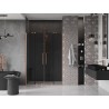 Mexen Velar Duo drzwi prysznicowe rozsuwane 150 cm, grafit, miedź szczotkowana - 871-150-000-42-65