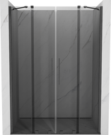 Mexen Velar Duo drzwi prysznicowe rozsuwane 150 cm, grafit, gun gray szczotkowany - 871-150-000-42-66