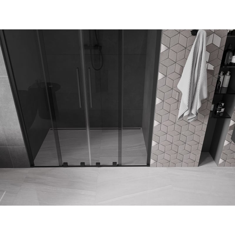 Mexen Velar Duo lükanddushiuksed 150 cm, grafiit, must - 871-150-000-42-70